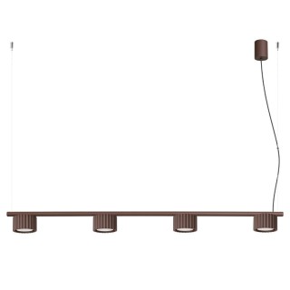 Lustre AURA 4 marron Gx53