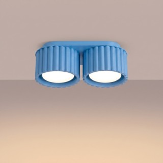 Plafonnier AURA 2 azure Sollux
