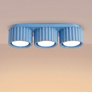 Plafonnier AURA 3 azure Sollux