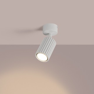 Plafonnier KARBON 1 blanc - Sollux