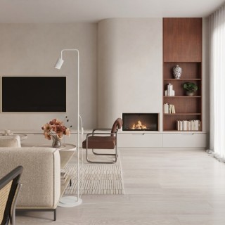 Lampadaire KARBON 1 blanc - Sollux