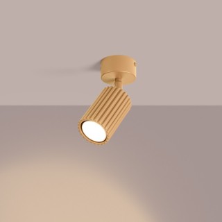 Plafonnier KARBON 1 golden - Sollux