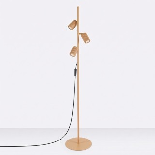 Lampadaire KARBON 3 golden - Sollux