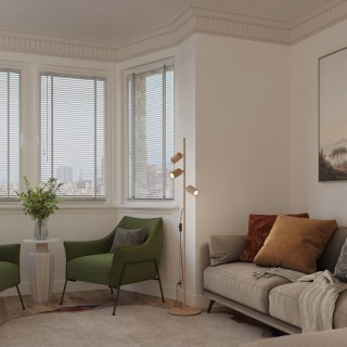 Lampadaire KARBON 3 golden - Sollux