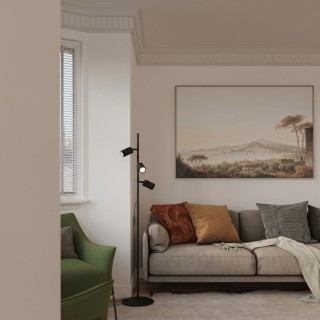 Lampadaire KARBON 3 noir - Sollux