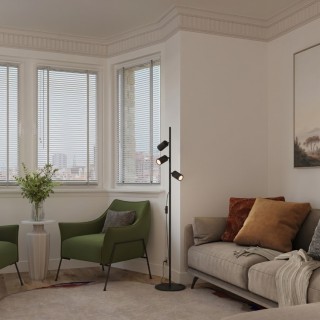 Lampadaire KARBON 3 noir - Sollux