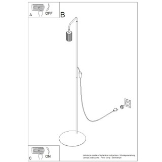 Lampadaire KARBON 1 beige