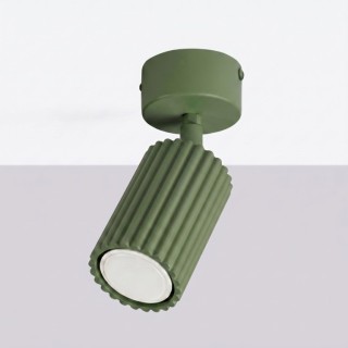 Plafonnier KARBON 1 vert olive