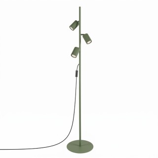 Lampadaire KARBON 3 vert olive - Sollux