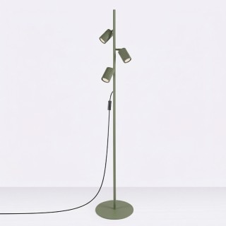 Lampadaire KARBON 3 vert olive - Sollux