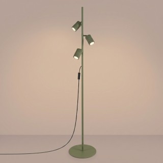 Lampadaire KARBON 3 vert olive - Sollux