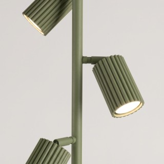 Lampadaire KARBON 3 vert olive - Sollux