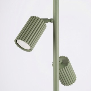 Lampadaire KARBON 3 vert olive - Sollux