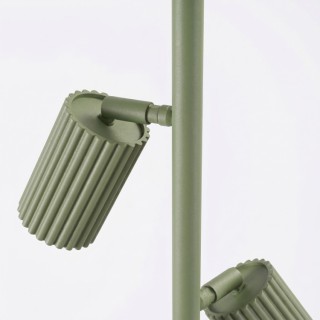 Lampadaire KARBON 3 vert olive - Sollux
