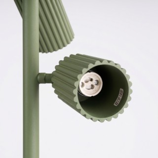 Lampadaire KARBON 3 vert olive - Sollux