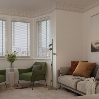 Lampadaire KARBON 3 vert olive - Sollux