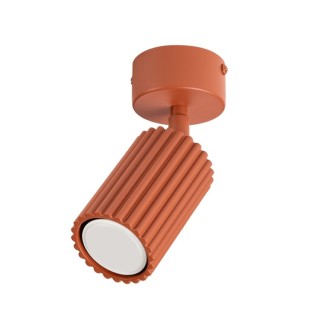 Plafonnier KARBON 1 ocre rouge - Sollux