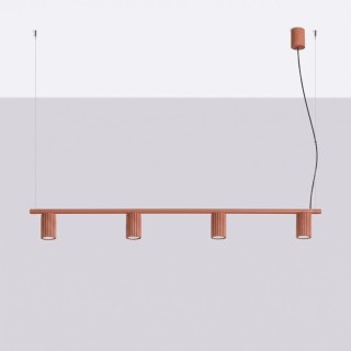 Lustre KARBON 4 ocre rouge
