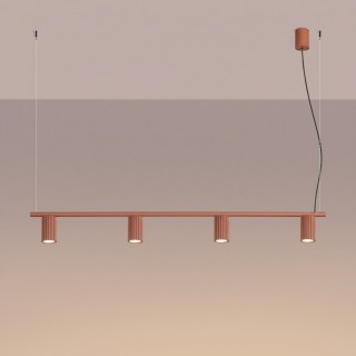 Lustre KARBON 4 ocre rouge