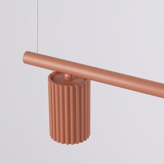 Lustre KARBON 4 ocre rouge