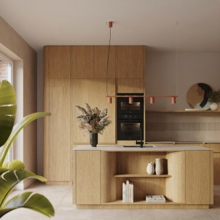 Lustre KARBON 4 ocre rouge