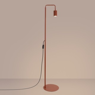 Lampadaire KARBON 1 ocre rouge - Sollux