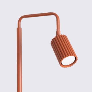 Lampadaire KARBON 1 ocre rouge - Sollux