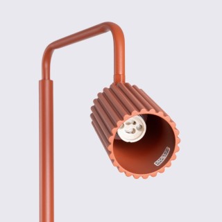 Lampadaire KARBON 1 ocre rouge - Sollux