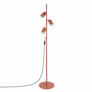Lampadaire KARBON 3 ocre rouge