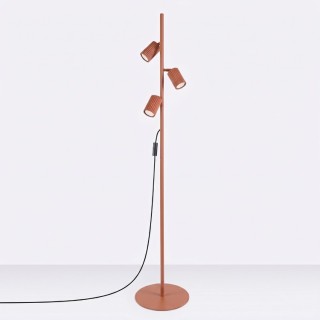 Lampadaire KARBON 3 ocre rouge