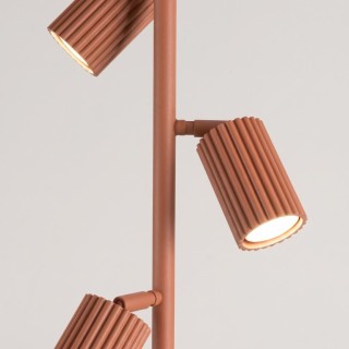 Lampadaire KARBON 3 ocre rouge