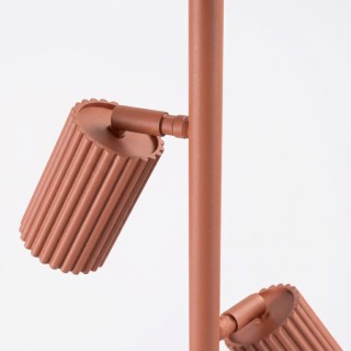 Lampadaire KARBON 3 ocre rouge