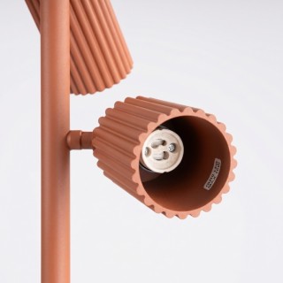 Lampadaire KARBON 3 ocre rouge