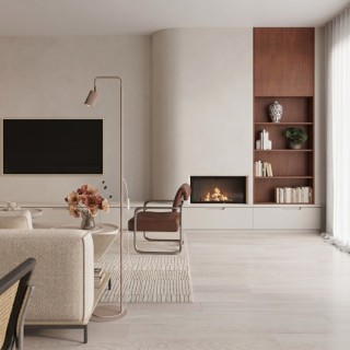 Lampadaire KARBON 1 taupe - Sollux
