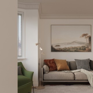 Lampadaire KARBON 3 taupe - Sollux