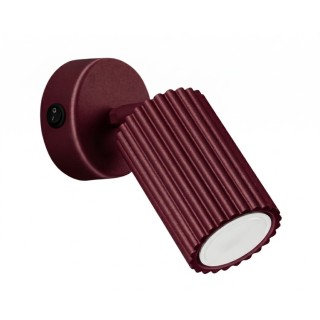 Applique KARBON bordeaux with a switch