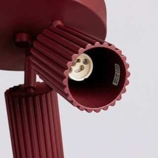 Plafonnier KARBON 3P bordeaux - Sollux