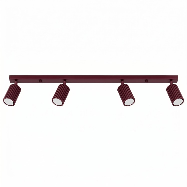 Plafonnier KARBON 4L bordeaux - Sollux