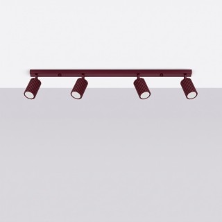 Plafonnier KARBON 4L bordeaux