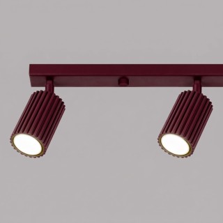 Plafonnier KARBON 4L bordeaux - Sollux