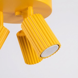 Plafonnier KARBON 3P jaune - Sollux
