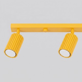 Plafonnier KARBON 4L jaune - Sollux