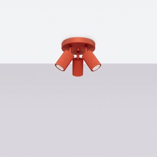 Plafonnier KARBON 3P rouge