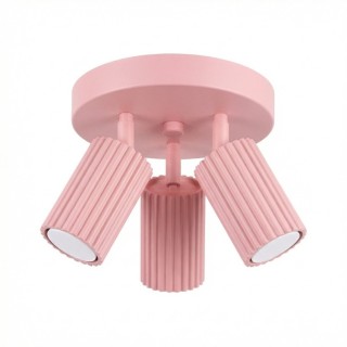 Plafonnier KARBON 3P rose