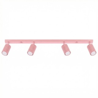 Plafonnier KARBON 4L rose - Sollux