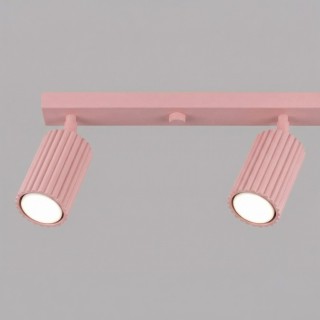 Plafonnier KARBON 4L rose - Sollux