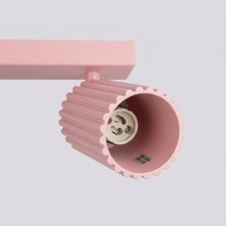 Plafonnier KARBON 4L rose - Sollux