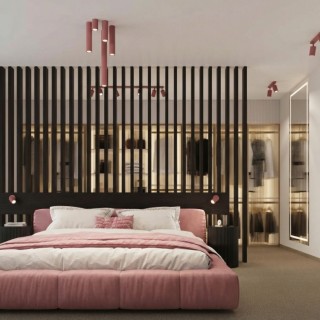 Plafonnier KARBON 10 rose