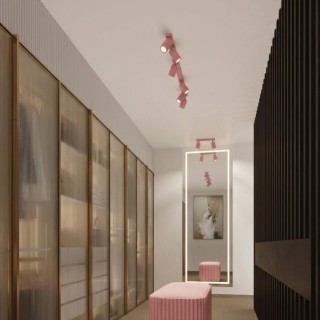 Plafonnier KARBON 10 rose