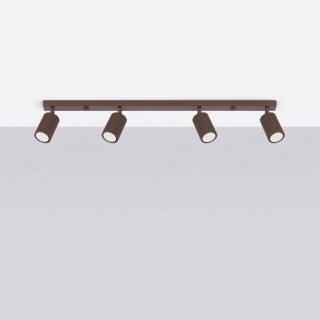 Plafonnier KARBON 4L marron